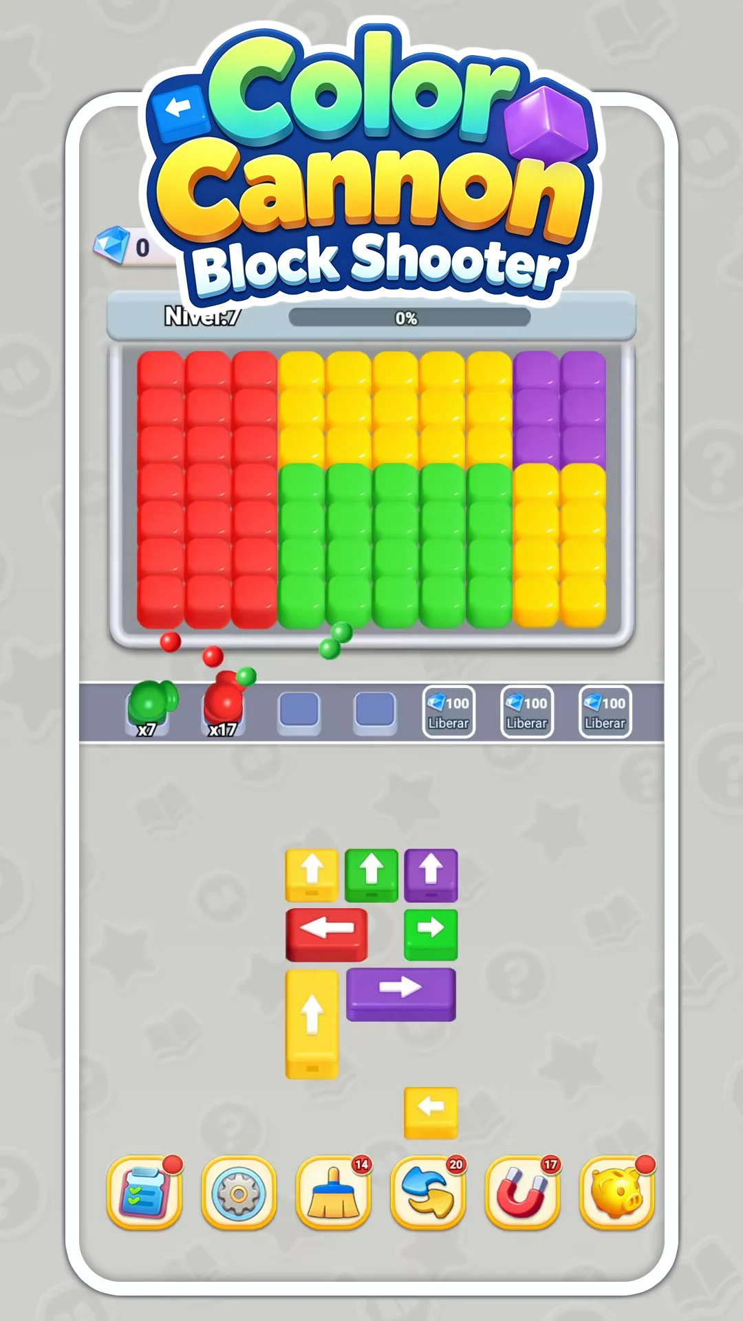 Color Cannon Block Shooter screenshot